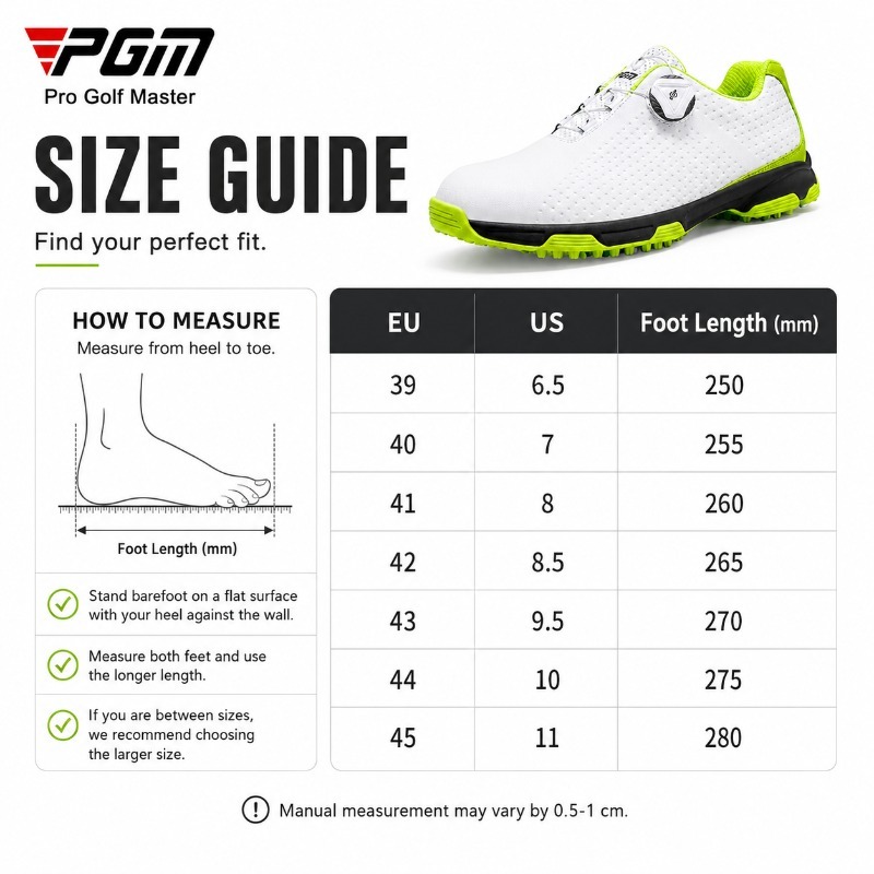 PGM Sapatos de golfe masculino - Golf Equipment Brands avaliação e preço